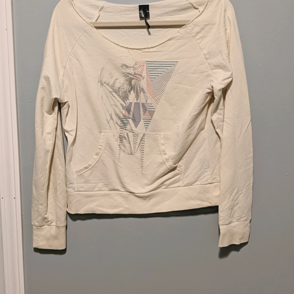 Off the shoulder sweatshirt